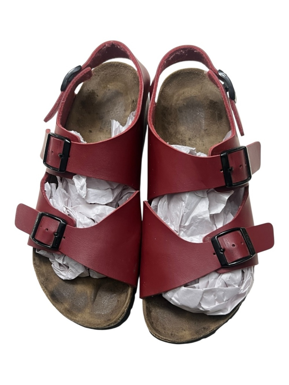 Birki's Birkenstock Milano Red Slingback Backstrap Sandals Size EU 41 US W10 M8